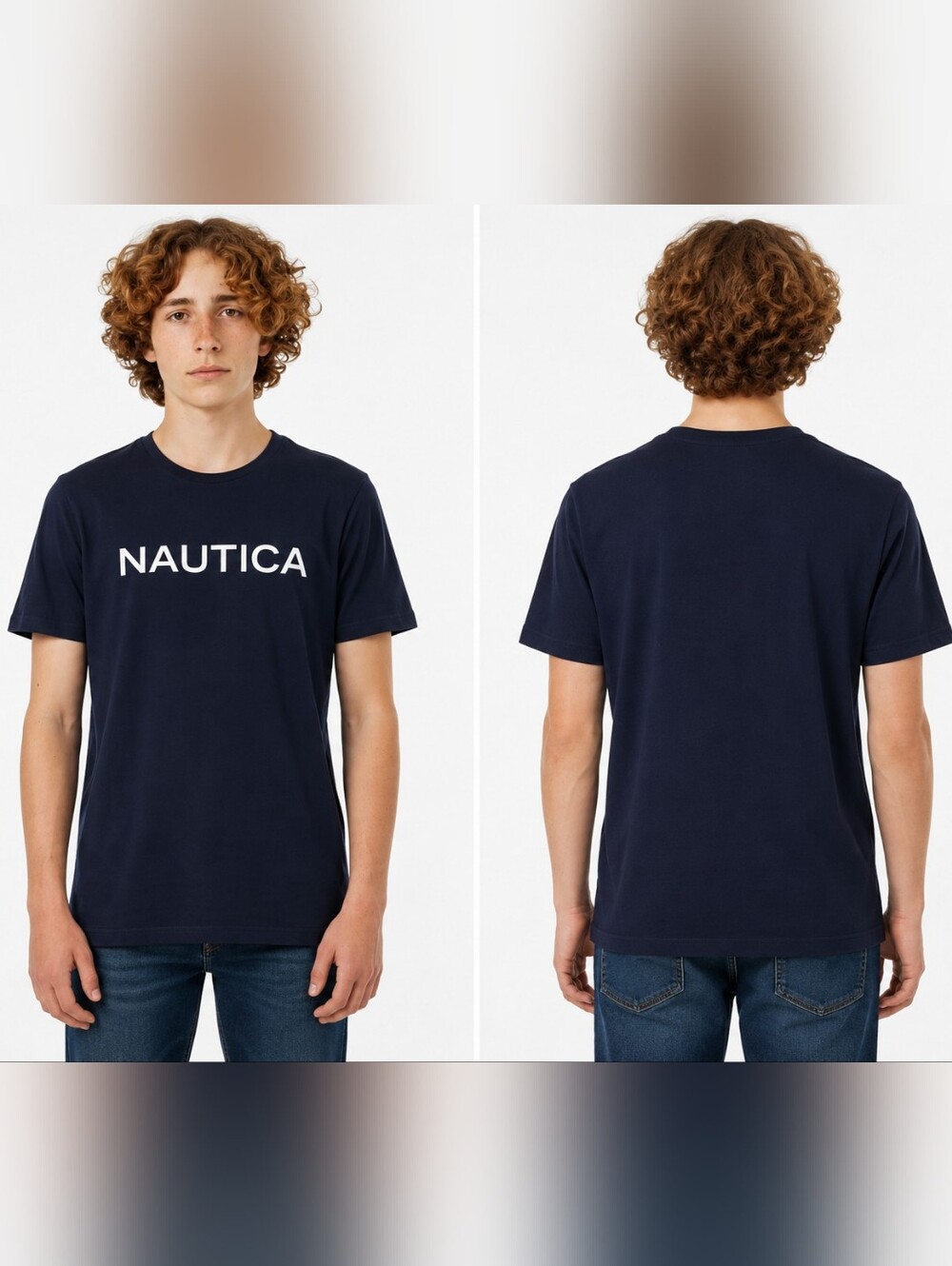 Nautica Men's Navy Blue T-Shirt